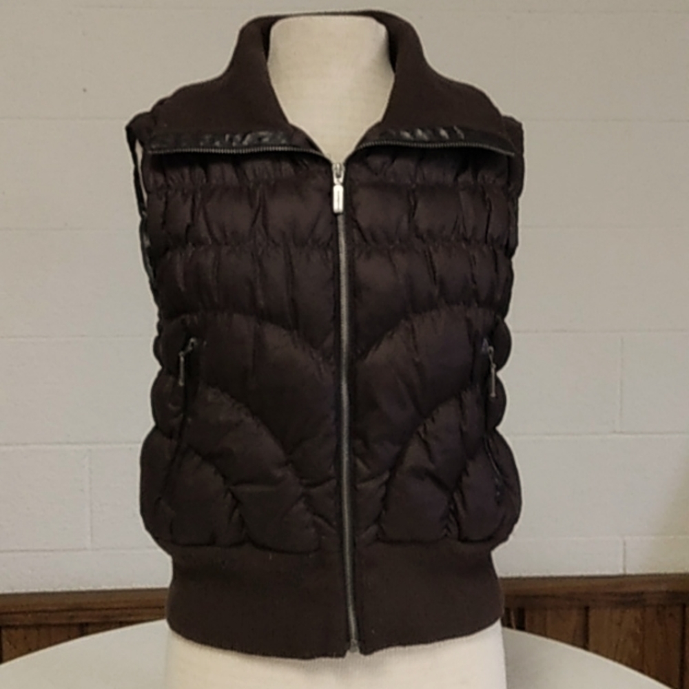 Ladies brown Express Vest, Sz large
